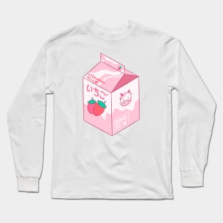 Kawaii Strawberry Milk Shake Long Sleeve T-Shirt